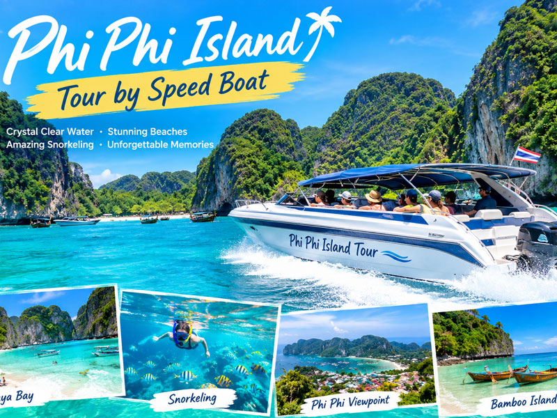 Phi Phi and Khai by Speedboat