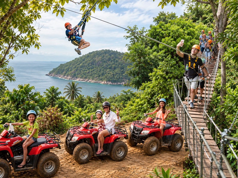 ATV Bike + Zipline Adventure