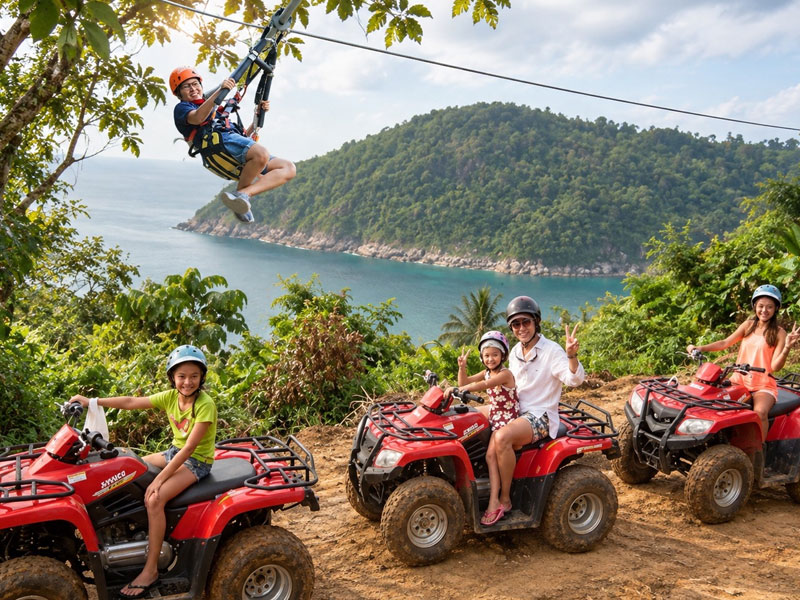 ATV Bike + Zipline Adventure